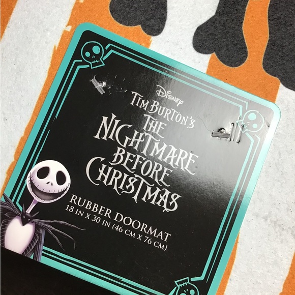 Disney Nightmare before christmas Welcome to our home Rubber Doormat -new - Picture 2 of 2
